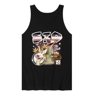 Мужская майка Ice Age Sid The Sloth черная