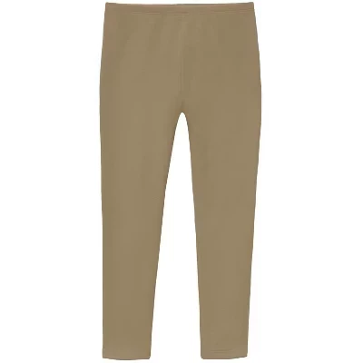 Легинсы для девочек City Threads из флиса, цвета хаки