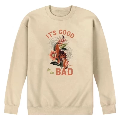 Мужская флисовая толстовка Its Good To Be Bad Scar с графическим рисунком кремового цвета.