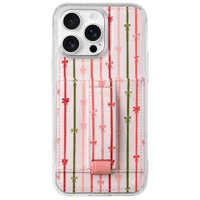 Чехол для iPhone 14 Pro Max Walli с кошельком и ремешком, tinsel tied