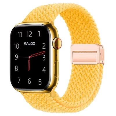 Плетеный нейлоновый ремешок с магнитной петлей для Apple Watch sunshine