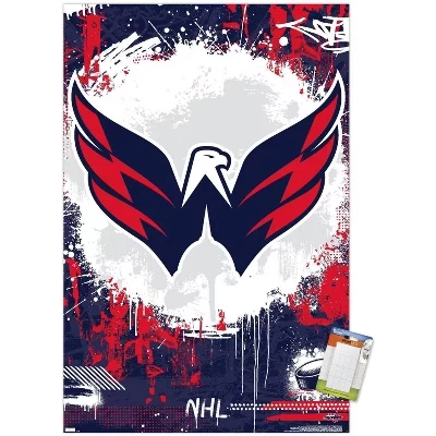 NHL Washington Capitals - Логотип Maximalist, 23 настенных плаката без рамки