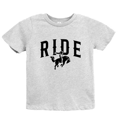 Ride Cowboy Arched - Молодежная футболка с коротким рукавом и графическим рисунком