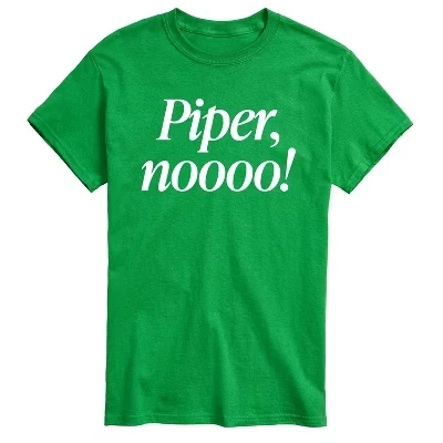 Мужская футболка с коротким рукавом и рисунком Piper No, зеленая