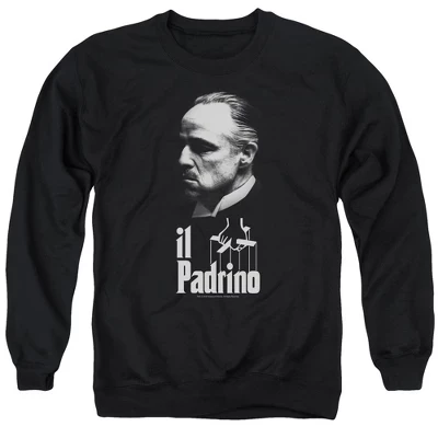 Толстовка с круглым вырезом для взрослых Godfather Il Padrino черная