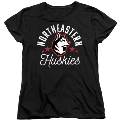 Женская футболка Northeastern University Huskies черного цвета