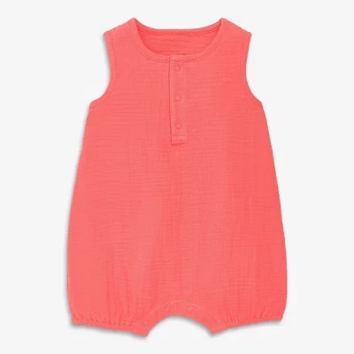 Детский хлопчатобумажный марлевый комбинезон Henley Bubble Romper watermelon