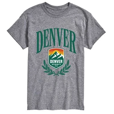 Мужская футболка NWSL Denver Summit Club, серый меланж