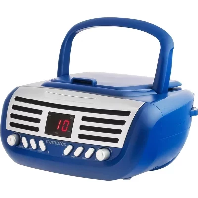 CD-плеер Memorex BCD100 ретро, верхняя загрузка, синий