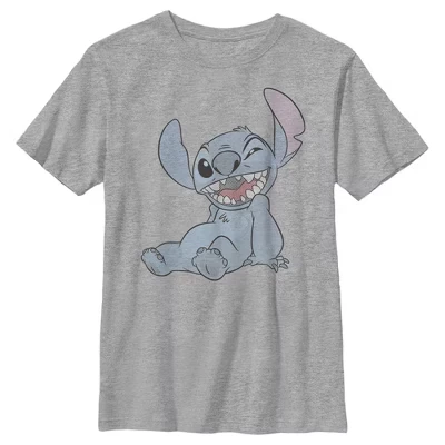 Футболка для мальчиков Lilo & Stitch Эксперимент 626, серая
