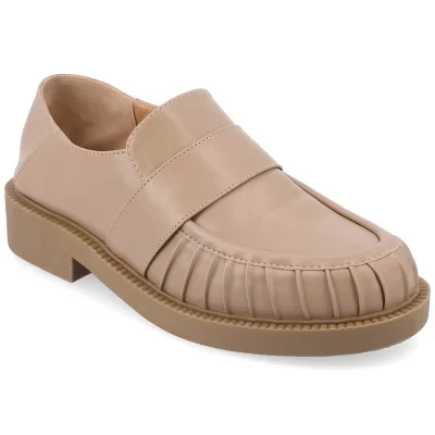 Женские лоферы Journee Collection Lakenn из эко-кожи, тауп