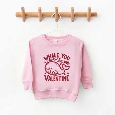 Детский свитшот The Juniper Shop, Valentines Whale, розовый