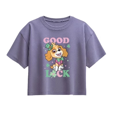 Футболка для девочек - Paw Patrol - Good Luck Skye с коротким рукавом и графическим рисунком 