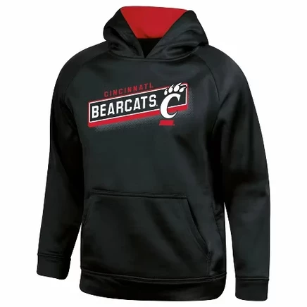 Серая толстовка с капюшоном для мальчиков Cincinnati Bearcats