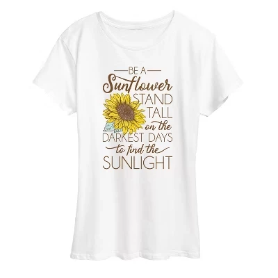 Женская футболка instant message «be a sunflower», белая