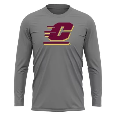 Мужской лонгслив NCAA Central Michigan, антрацитовый