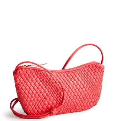 Женская плетеная сумка через плечо Springbrook Sling из искусственной кожи cayenne