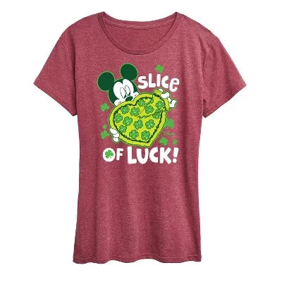 Женская футболка с коротким рукавом Slice Of Luck с рисунком 