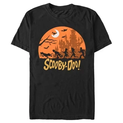 Мужская футболка Scooby-Doo «Погоня», черная