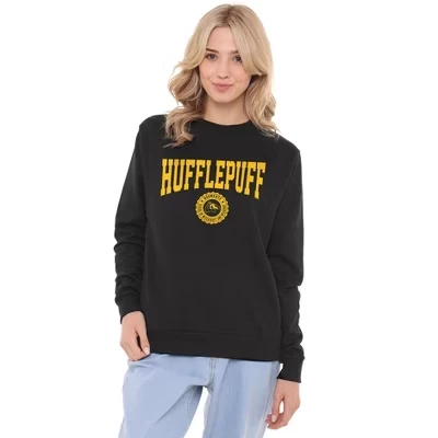 Женская толстовка Hufflepuff Seal Crew черного цвета