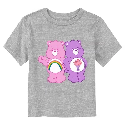 Детская футболка Care Bears Cheer и Share Bear, меланжевая