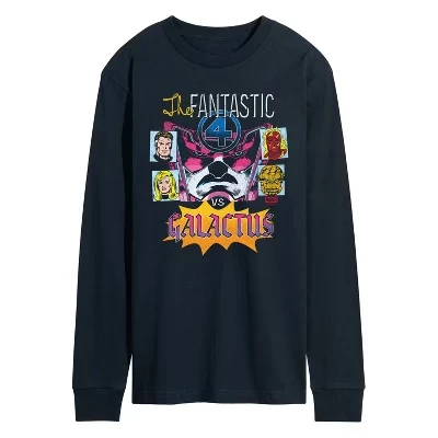 Мужской лонгслив Fantastic Four Vs Galactus, синий