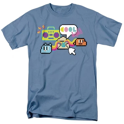 Мужская футболка The Amazing World of Gumball, синяя