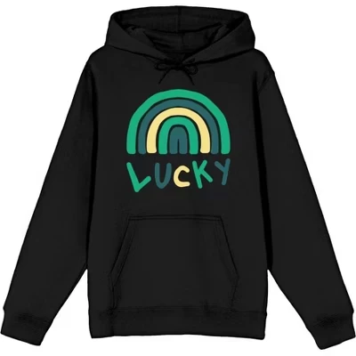 Толстовка с длинным рукавом St Pats Lucky Rainbow для взрослых черный