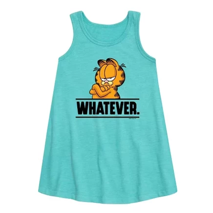 Платье для девочек Garfield Whatever без рукавов, бирюзовое