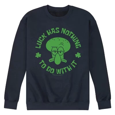 Мужская - Губка Боб Квадратные штаны - Флисовая толстовка Squidward Luck с графическим рисунком