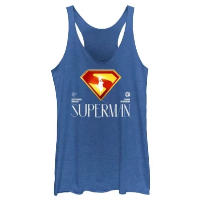 Женская спортивная майка с ярким логотипом Superman Racerback