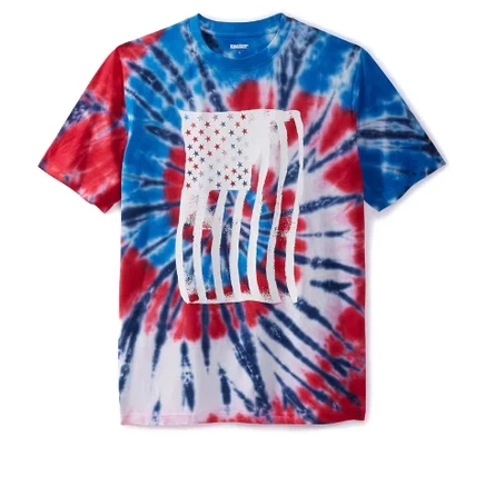 Мужская футболка KINGSIZE Tall Tie-Dye, флаг США