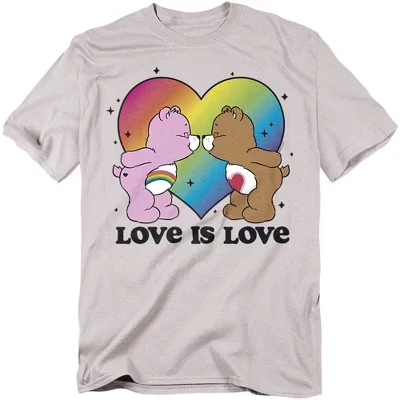 Мужская футболка love Is Love серебристого цвета