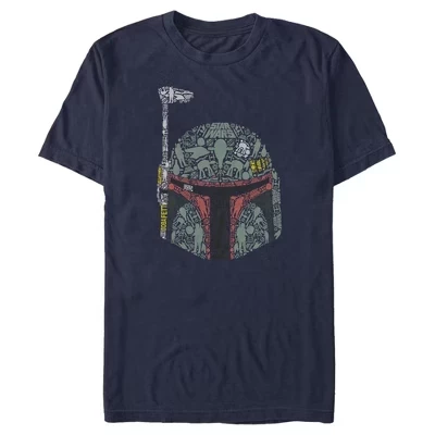 Мужская футболка STAR WARS Boba Fett, темно-синяя