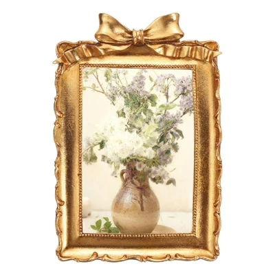 Фоторамка из смолы Unique Bargains, золотая