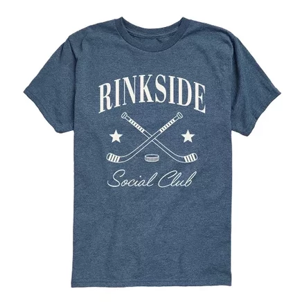 Футболка Rinkside Social Club с коротким рукавом и рисунком heather blue