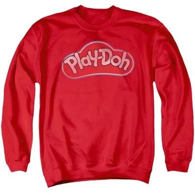 Толстовка с круглым вырезом Play Doh Lid для взрослых красная