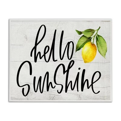 Картина Stupell Industries Hello Sunshine, белая
