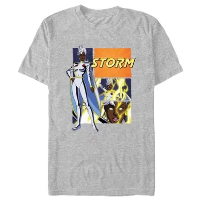 Мужская футболка X-Men '97 Storm, серый меланж
