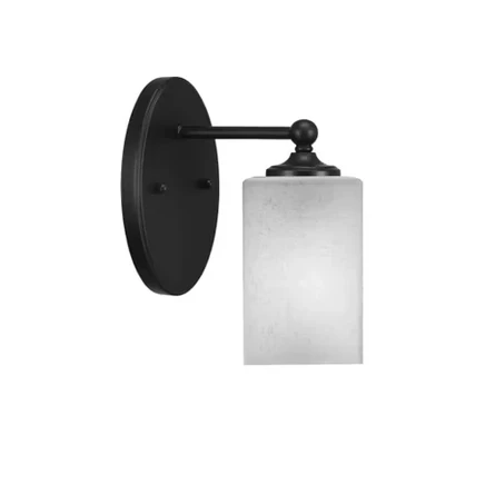 Бра Toltec Lighting Capri, 1 лампа, белый плафон, черный