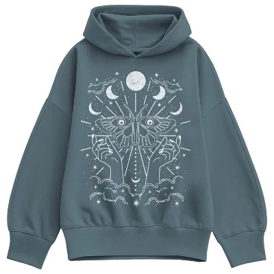 Женское худи Instant Message Celestial Moth, синее