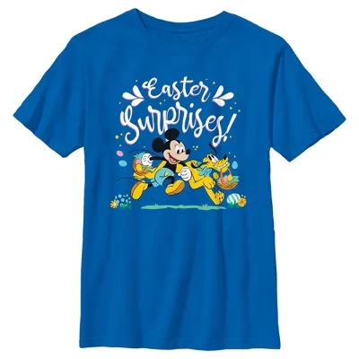 Футболка для мальчиков Mickey & Friends Easter, синяя