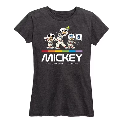 Женская футболка Disney Mickey с принтом, темно-серая