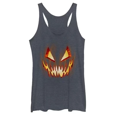 Женская спортивная майка Lost Gods Evil Pumpkin Face Racerback
