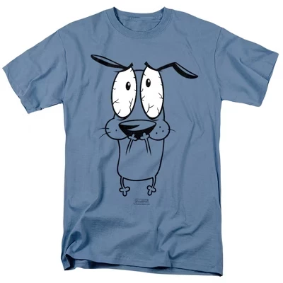 Футболка для взрослых Courage The Cowardly Dog Scared
