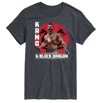 Мужская футболка Kano Black Dragon с коротким рукавом и графическим рисунком heather charcoal