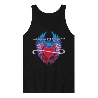 Мужская майка с графическим рисунком Infinity Heart Wings, черная
