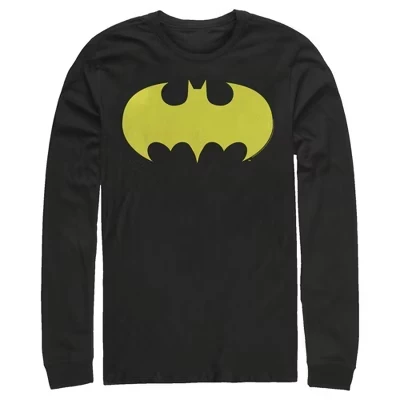 Мужской лонгслив DC Comics Batman Logo, черный