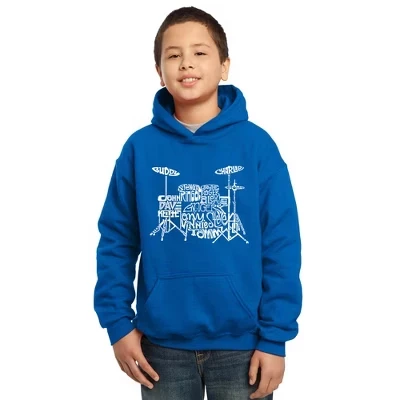 Толстовка с капюшоном Boy's Word Art - Drums royal