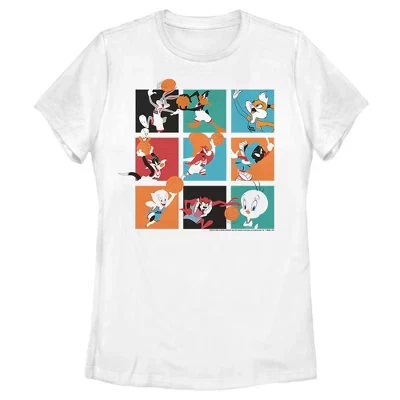 Женская футболка Space Jam Tune Squad Boxes, белая